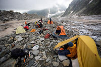 Лагерь на леднике