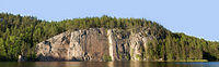 Панорама скального массива Олхава